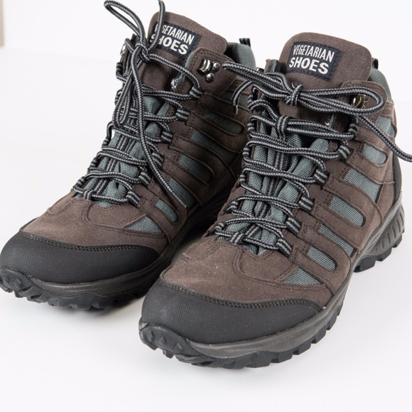 Vegetarian Shoes, Approach Mid Hiking Boots, EU 43, Brown and Light Blue - Picture 1 of 7